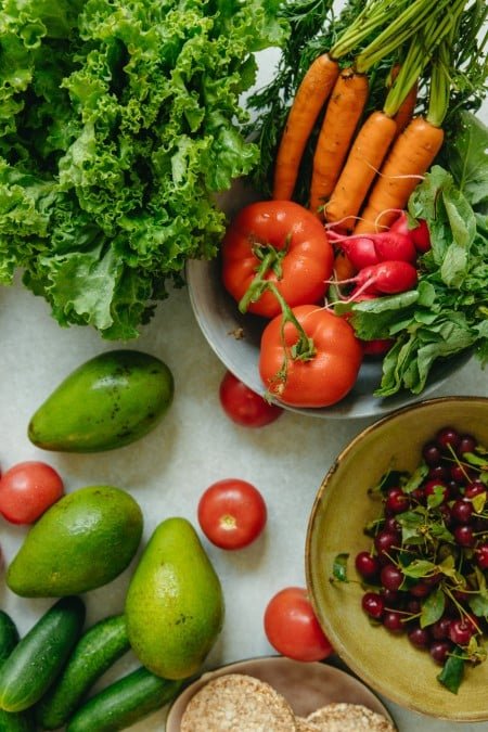 Frutas y verduras frescas